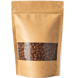 Worek doypack papierowy z okienkiem